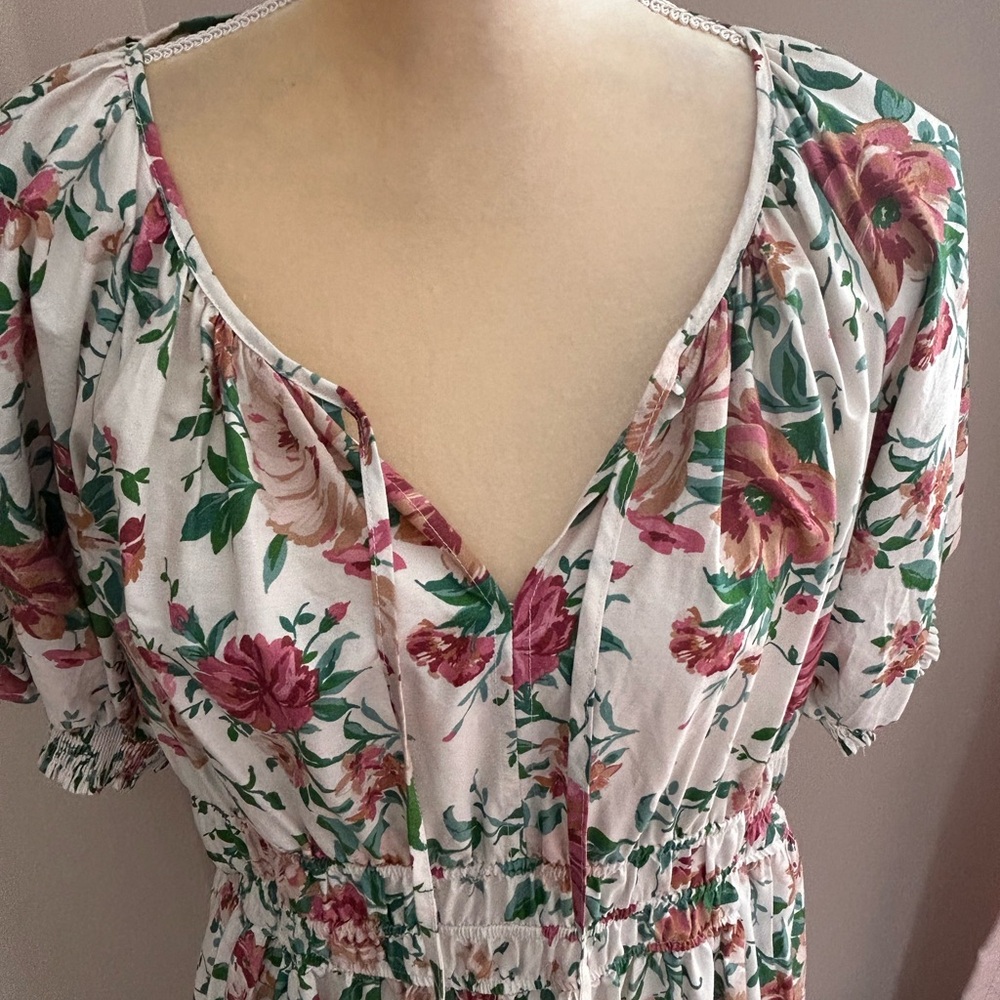 EUC Anthropologie The Somerset Maxi Dress: Puff-Sleeve Edition(size Large) - Picture 5 of 10